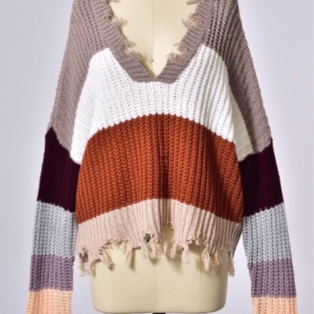KELSIE Color block Sweater - Picture 4 of 5